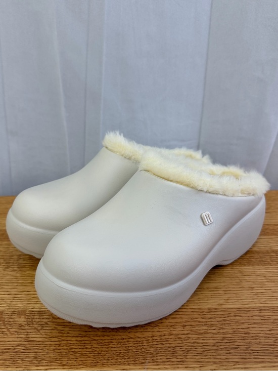 Melissa Shoes - Melissa Light Beige Free Clog Fluffy Platform Shoes Womens Size 9